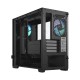 Корпус ПК без блока питания/ Case Fractal Design Pop Mini Air RGB TG Clear Tint, Mini-Tower, 3x120mm RGB, 2xUSB-A 3.2 mATX, mITX Black
