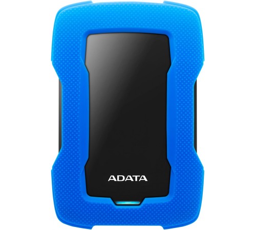 Внешний жесткий диск/ Portable HDD 1TB ADATA HD330 (Blue), Silicone, USB 3.2 Gen1, 133x89x16mm, 190g /3 года/