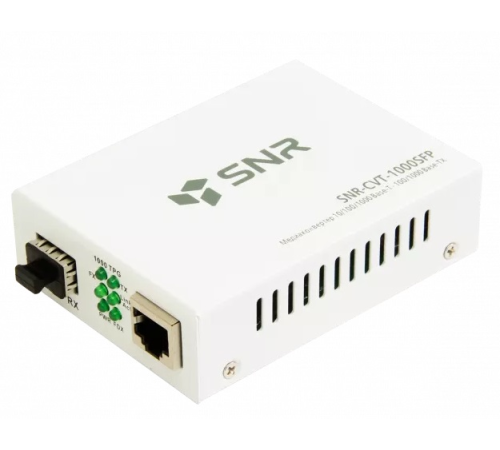 Медиаконвертер/ Медиаконвертер  10/100/1000-Base-T / 100/1000Base-FX с SFP-портом