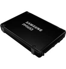 Твердотельный накопитель Samsung Enterprise SSD, 2.5"(SFF), PM1653, 15360GB (15.36TB), SAS 24Gb/s, R4200/W3700Mb/s, IOPS(R4K) 800K/140K, MTBF 2M, 1DWPD/5Y, TBW 28032TB, OEM (repl. MZILT15THALA-00007)