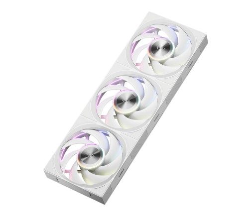 Кулер для корпуса/ Case Cooler PCCooler F7 X120 ARGB WH (120x120x28mm, 4-pin PWM, ARGB, 83CFM, 33.1dBA, 3000RPM, White)