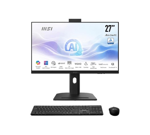 Modern AM273QP AI 1UM-005XRU (MS-AF01) 27'' QHD(2560x1440)/Intel Core Ultra 5 125U 1.30~4.30GHz 12core/16GB/512GB SSD/Integrated/WiFi/BT/2.0MP/CR/KB+MOUSE(WLS)/noOS/1Y/BLACK Modern AM273QP AI 1UM-005XRU (MS-AF01) 27'' QHD(2560x1440)/Intel Core Ultra 5 125U 1.30~4.30GHz 12core/16GB/512GB SSD/Integrated/WiFi/BT/2.0MP/CR/KB+MOUSE(WLS)/noOS/1Y/BLACK