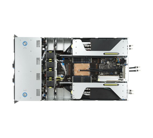Серверная платформа/ ASUS ESC4000A-E12-SKU1, 2U GPU, 1 x SP5 LGA6096 EPYC 9004 (400W), 12DIMM DDR5, 2 x 2.5" SATA/SAS*/NVMe + 2 x 3.5" SATA/SAS*/NVMe + 2 x 3.5" SATA/SAS*,2 x GbE LAN (I350), 1+1 2600W