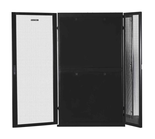 Серверный шкаф SMARTWATT Серверный шкаф Rack S-Series 42U 800x1200мм, двери с перфорацией, боковые панели 4шт и ролики в комплекте, черный (4512020620016)