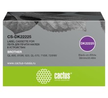 -/ Картридж ленточный Cactus CS-DK22225 DK-22225 черный для Brother QL-800, 810W, 820, QL-570, 710W, 72