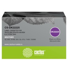 -/ Картридж ленточный Cactus CS-DK22225 DK-22225 черный для Brother QL-800, 810W, 820, QL-570, 710W, 72