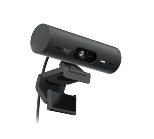Веб-камера Logitech Webcam Brio 500, 1920x1080, GRAPHITE, 4Mp, защитная шторка, USB-C, [960-001422]