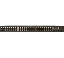 PoE Коммутатор OSNOVO SW-48G4X-2L Управляемый L3 PoE коммутатор на 48xGE RJ-45 + 4х10G SFP+ порта. Порты: 4 x GE (10/100/1000 Base-T) с PoE (до 90W, A+B) + 44 x GE (10/100/1000 Base-T) с поддержкой PoE (IEEE 802.3af