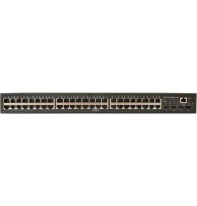 PoE Коммутатор OSNOVO SW-48G4X-2L Управляемый L3 PoE коммутатор на 48xGE RJ-45 + 4х10G SFP+ порта. Порты: 4 x GE (10/100/1000 Base-T) с PoE (до 90W, A+B) + 44 x GE (10/100/1000 Base-T) с поддержкой PoE (IEEE 802.3af