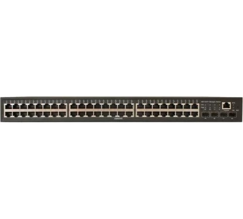 PoE Коммутатор OSNOVO SW-48G4X-2L Управляемый L3 PoE коммутатор на 48xGE RJ-45 + 4х10G SFP+ порта. Порты: 4 x GE (10/100/1000 Base-T) с PoE (до 90W, A+B) + 44 x GE (10/100/1000 Base-T) с поддержкой PoE (IEEE 802.3af