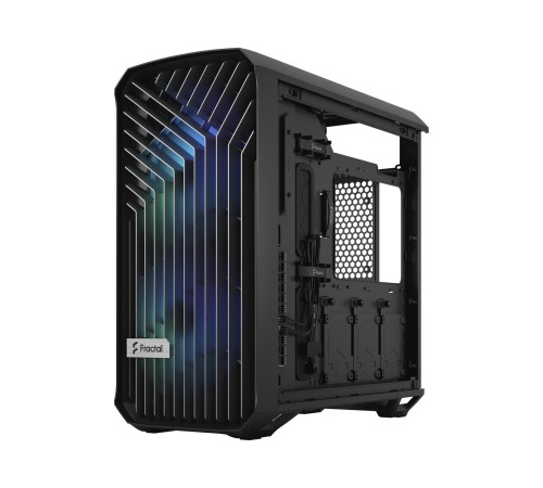 Корпус ПК без блока питания/ Case Fractal Design Torrent Compact RGB TG Light Tint, Midi-Tower, 2x180mm RGB, 2xUSB-A 3.2 + 1xUSB 3.2 Type-C E-ATX, SSI-CEB, ATX, mATX, mITX Black