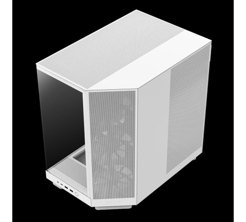 Корпус без блока питания/ Case NZXT H6 Flow, Midi-Tower, TG, 3x120mm, 2xUSB-A 3.2 + 1xUSB-C 3.2, ATX, mATX, mITX White