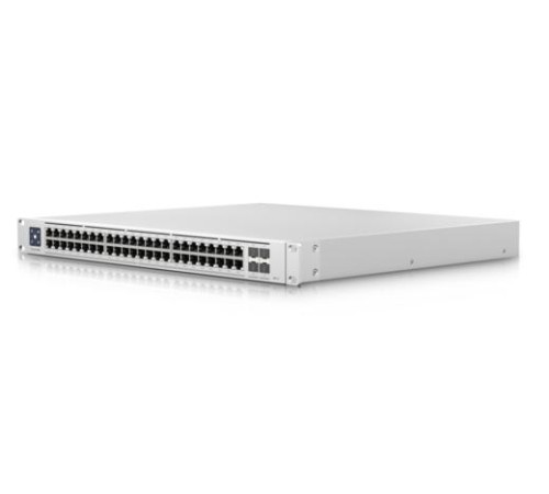 Коммутатор Ubiquiti Switch Enterprise 48 PoE Layer 3, PoE switch with (48) 2.5GbE, 802.3at PoE+ RJ45 ports and (4) 10G SFP+ ports. (существенное повреждение коробки)