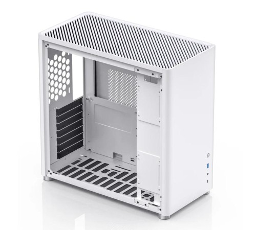Корпус без блока питания/ Case JONSBO D40, Midi-Tower, TG, no fan, 1xUSB-A 3.2 + 1xUSB-C 3.2, ATX, mATX, White