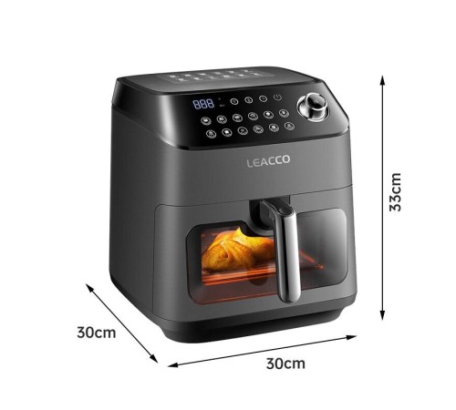 Аэрогриль LEACCO AF060 Air Fryer Black