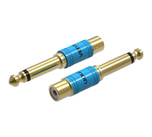 Переходник Vention jack 6.35 mm M/RCA F
