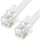 GCR Телефонный шнур витой для трубки 1.5m, RJ9 4P4C (джек) белый, GCR-53089