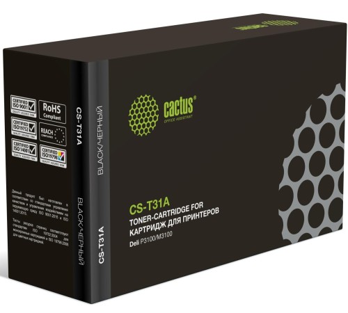 -/ Картридж лазерный Cactus CS-T31A T31A черный (2000стр.) для Deli P3100/M3100