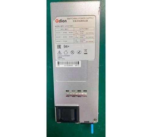 Серверный блок питания/ Server power supply Qdion Model PSR-1600-PT P/N:7301600PSR0001 CRPS 1U Module 1600W Efficiency 80 Plus Platinum, Gold Finger (option), Cable connector: C14 [U1A-D11600-DRB/99MAD11600I1170311]