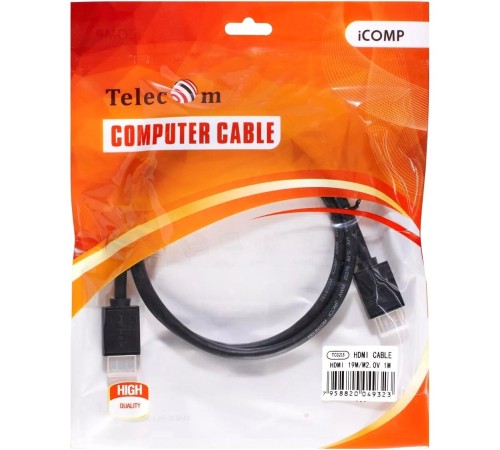 Кабель/ Кабель HDMI-19M --- HDMI-19M ver 2.0+3D/Ethernet ,1m Telecom <TCG215-1M> Кабель/ Кабель HDMI-19M --- HDMI-19M ver 2.0+3D/Ethernet ,1m Telecom <TCG215-1M>