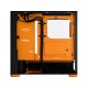 Корпус ПК без блока питания/ Case Fractal Design Pop Air RGB Orange Core TG Clear Tint, Midi-Tower, 3x120mm RGB, 2xUSB-A 3.2 ATX, mATX, mITX Black/Orange