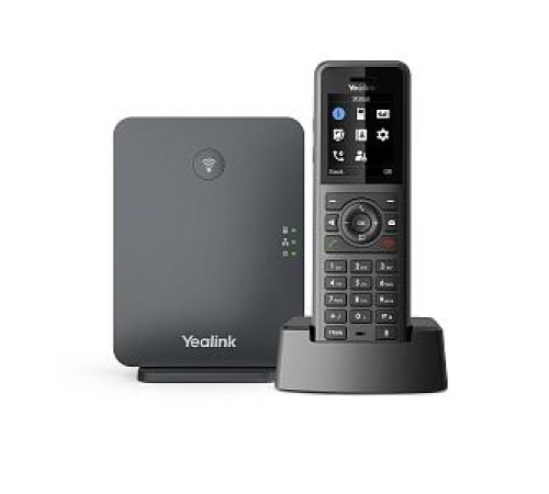 телефон YEALINK W77P (база W70B+трубка W57R) до 10 SIP-аккаунтов, до 10 трубок на базу, до 20 одновременных вызовов, шт