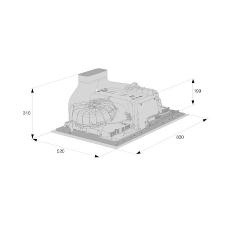 Индукционная варочная панель ASKO/ Арт. 738990 Индукционная варочная панель ASKO, установка вровень со столешницей, 4 зоны нагрева, контроль температуры, объединение зон, автоматическое распознавание посуды, 13 уровней мощности, таймер, вытяжка с  поднима