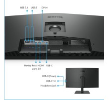 Монитор LCD 31.5'' 16:9 3840x2160(UHD 4K) IPS, 60 Hz, 250 cd/m2, 1000:1, 20М:1, 5ms, VGA, HDMI, DP, USB-C, Height adj, Pivot, Tilt, Swivel, Speakers, 1Y, Black (Вскрытая упаковка)