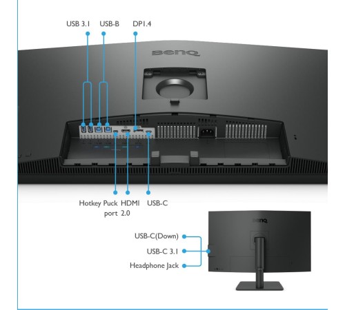 Монитор LCD 31.5'' 16:9 3840x2160(UHD 4K) IPS, 60 Hz, 250 cd/m2, 1000:1, 20М:1, 5ms, VGA, HDMI, DP, USB-C, Height adj, Pivot, Tilt, Swivel, Speakers, 1Y, Black (Вскрытая упаковка) Монитор LCD 31.5'' 16:9 3840x2160(UHD 4K) IPS, 60 Hz, 250 cd/m2, 1000:1, 20М:1, 5ms, VGA, HDMI, DP, USB-C, Height adj, Pivot, Tilt, Swivel, Speakers, 1Y, Black (Вскрытая упаковка)