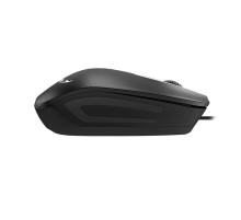 Мышь DX-180, USB, чёрная, оптическая, 800-1600dpi, подходит под обе руки (Вскрытая упаковка)