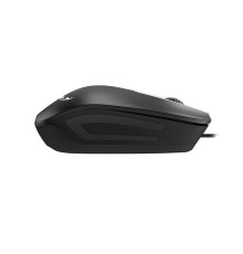 Мышь DX-180, USB, чёрная, оптическая, 800-1600dpi, подходит под обе руки