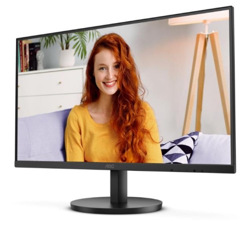 монитор 27" AOC 27B3HMA2 1920х1080, WLED, 16:9, VA, 250cd, 3000:1, 20M:1, 4ms, 178/178, VGA, HDMI, 100Hz, Speakers, Tilt, Внутр, VESA, Black, 3y