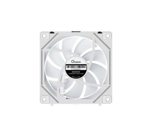 Вентилятор для корпуса Ocypus Gamma F12 UNI WH ARGB REVERSE BLADE 3 IN 1, 3x120x120x25mm, 4-PIN PWM, 800-1800 RPM, 31 DBA MAX, HYDRO BEARING