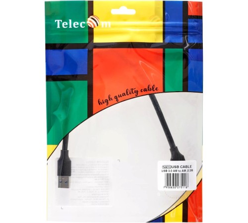 Кабель/ Кабель соединительный USB3.0 Am-Am 0.3m Telecom (TUS715-0.3M)