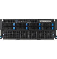 Сервер ASUS ESC8000-E11-SKU2 4U, 2x LGA4677, 32x DDR5, 2x NVMe/SATA/SAS* + 6 SATA/SAS*, 1x M.2(Up to 22110), 1x PCIex8 for HBA/RAID, 8x PCIex16 for dual-slot GPU, 1x PCIex16 for NIC card, 2x 10Gbe, 4x 3000W