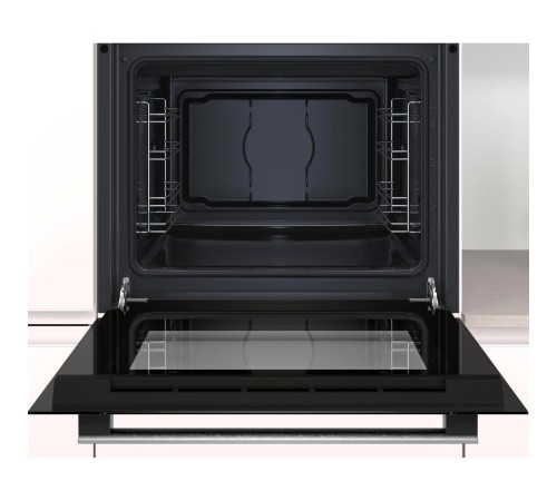 Встраиваемая электрическая духовка BOSCH Serie 2, духовой шкаф,нержавеющая сталь, класс энергоэффективности А, 4 режима,71 литр, сделано в Турции
