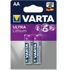 Батарейка AA/ Батарейка Varta ULTRA FR6 AA BL2 Lithium 1.5V (6106) (2/20/200) (2 шт.)