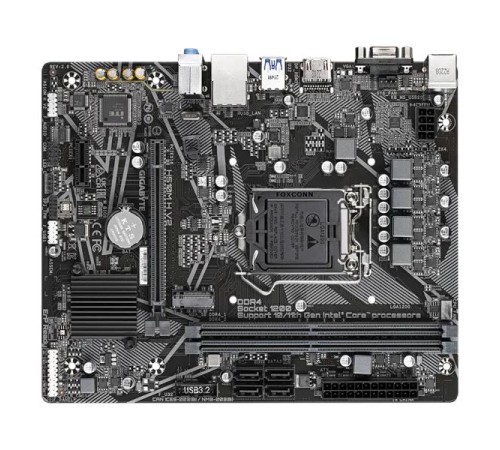 Материнская плата GIGABYTE H510M H V2, LGA1200, Q470, 2*DDR4, 4*SATA, 1*M.2, 2*USB 3.2, 4*USB 2.0, 1*PCIx16, 1*PCIx1, D-Sub+HDMI, mATX