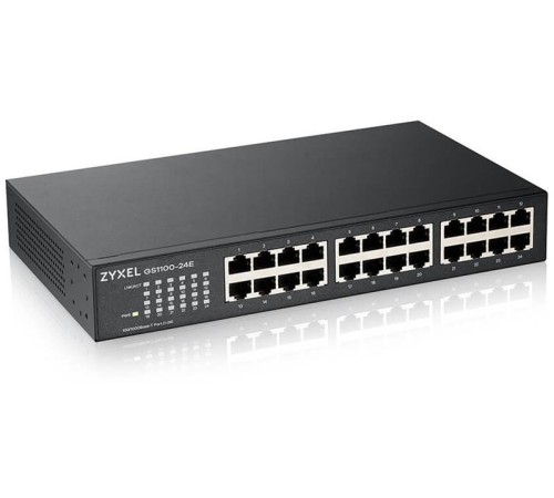 Коммутатор Коммутатор Zyxel GS1100-24E, 24xGE, rack 19", бесшумный