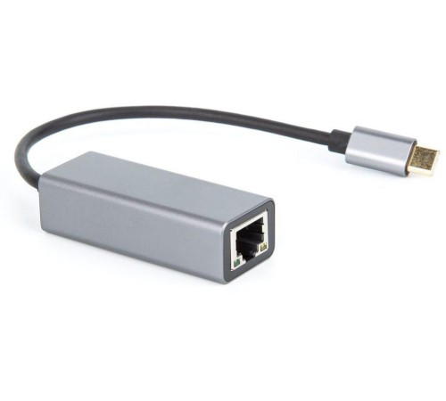 Кабель-переходник/ Кабель-переходник USB 3.1 Type-C -->RJ-45 1000Mbps Ethernet, Aluminum Shell, 0.15м VCOM <DU320M>