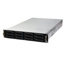 Серверный корпус/ RSC-2ET, 2U, 12xSATA/SAS HS 3,5/2,5" universal bay + 2x2,5" 7mm rear HS bay, up to 12"(W) x 13"(D) E-ATX, 12G EOB backplane, Acbel 2U 800W RPSU platinum, 2x 7mm 2.5" hot-swap OS, rail [XE1-2ET00-02 SKU change to 