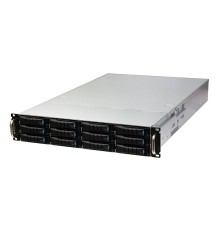 Серверный корпус/ RSC-2ET, 2U, 12xSATA/SAS HS 3,5/2,5" universal bay + 2x2,5" 7mm rear HS bay, up to 12"(W) x 13"(D) E-ATX, 12G EOB backplane, Acbel 2U 800W RPSU platinum, 2x 7mm 2.5" hot-swap OS, rail [XE1-2ET00-02 SKU change to 