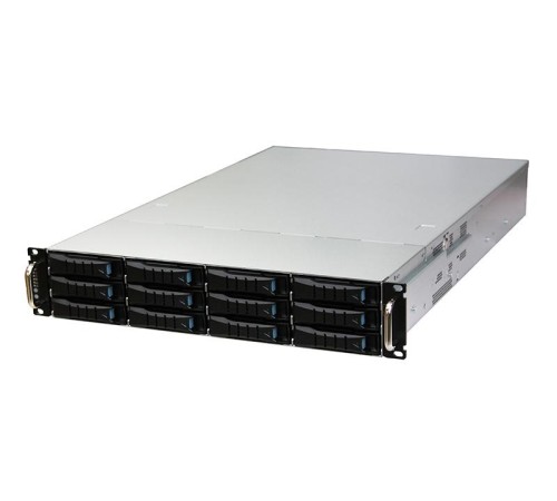 Серверный корпус/ RSC-2ET, 2U, 12xSATA/SAS HS 3,5/2,5" universal bay + 2x2,5" 7mm rear HS bay, up to 12"(W) x 13"(D) E-ATX, 12G EOB backplane, Acbel 2U 800W RPSU platinum, 2x 7mm 2.5" hot-swap OS, rail [XE1-2ET00-02 SKU change to