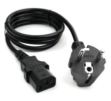 Кабель питания Cablexpert PC-186, 1.8м, Schuko- C13, 6А, черный, с заземлением