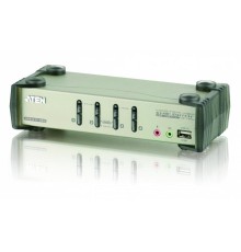 Переключатель электронный ATEN 4-Port PS/2-USB VGA/Audio KVMP™ Switch with OSD