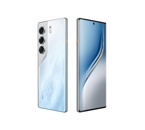 CM7 CAMON 40 Pro 5G 256+8 Glacier White, 6.78", 20:9, 2436 x 1080 пикселей, 4x2.5GHz+4x2.0GHz, 8 Core, 8GB RAM, 256GB, up to 1TB flash, 50+8Mpix/50Mpix, 2 Sim, 4G, 5G, BT v5.4, WiFi 802.11 b/g/n, GPS/AGPS, GLONASS,NFC, Type-C, 5100mAh, Android 15, 19