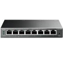 Коммутатор/ 8-Port Gigabit Easy Smart PoE Switch, 8 Gigabit RJ45 ports including 4 PoE ports, IEEE802.3af, 55W PoE power supply, MTU/Port/Tag-based VLAN, QoS, IGMP Snooping, Port Trunk, steel case