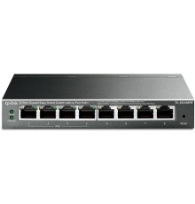 Коммутатор/ 8-Port Gigabit Easy Smart PoE Switch, 8 Gigabit RJ45 ports including 4 PoE ports, IEEE802.3af, 55W PoE power supply, MTU/Port/Tag-based VLAN, QoS, IGMP Snooping, Port Trunk, steel case