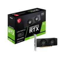 Видеокарта/ VGA MSI NVIDIA GeForce RTX 3050 LP 6G OC 6GB, GDDR6/96-bit, PCIe 4.0, 2xHDMI 2.1, 1xDP, 2.1-slot