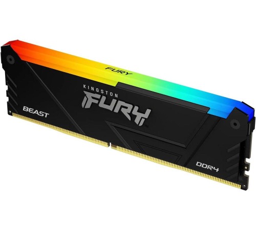 Память оперативная/ Kingston 8GB 3733MT/s DDR4 CL19 DIMM FURY Beast RGB Память оперативная/ Kingston 8GB 3733MT/s DDR4 CL19 DIMM FURY Beast RGB